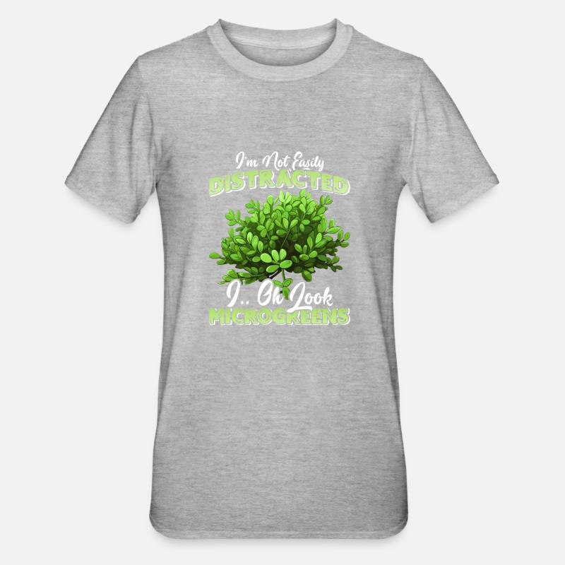 Microgreens Microgreen - Unisex Polycotton T-Shirt - heather grey