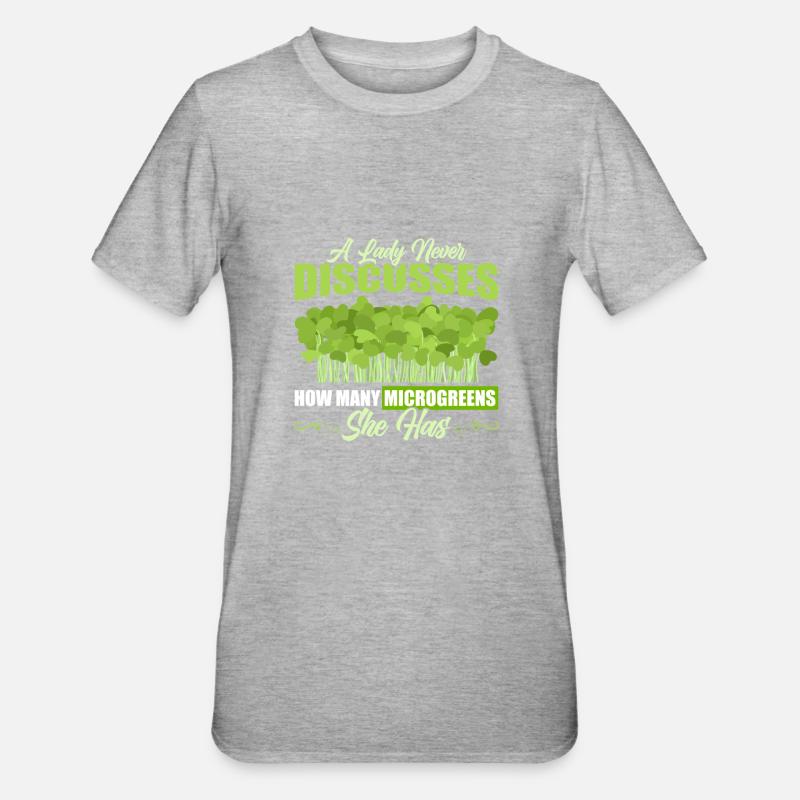 Micro-pousses Micro-pousses - T-shirt polycoton Unisexe - gris chiné