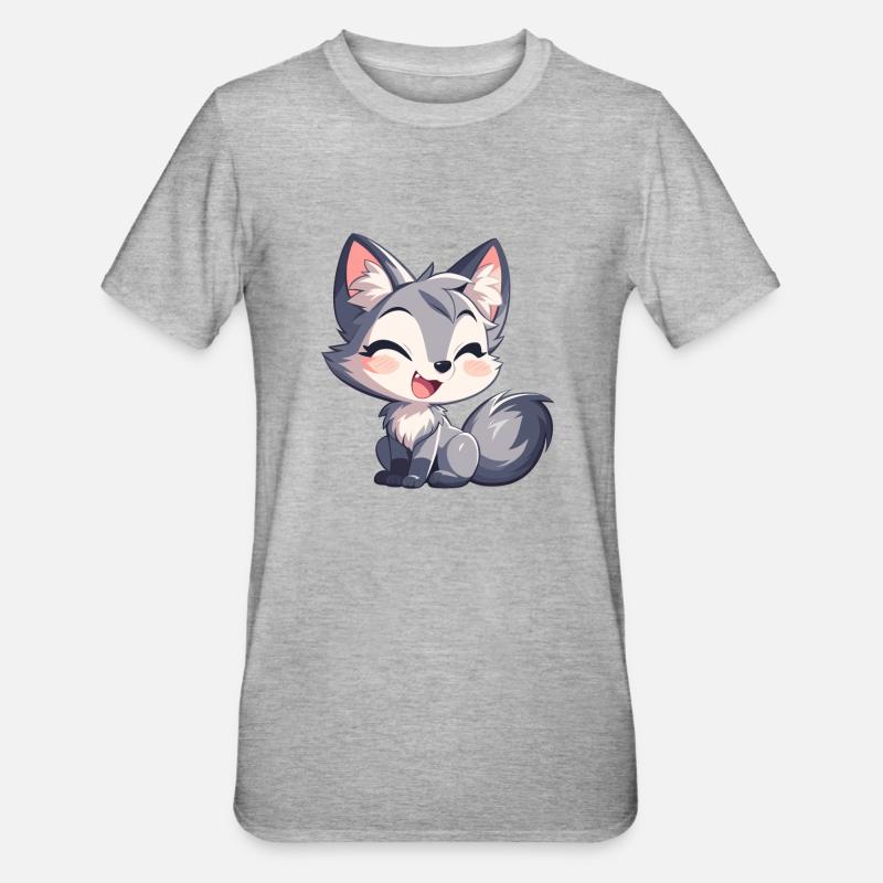 Graufüchse Graufuchs - Unisex Polycotton T-Shirt - Grau meliert