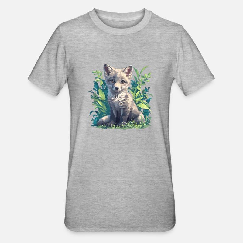 Graufüchse Graufuchs - Unisex Polycotton T-Shirt - Grau meliert