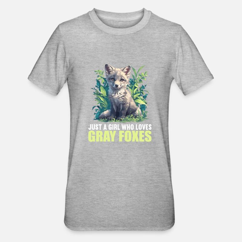 Graufüchse Graufuchs - Unisex Polycotton T-Shirt - Grau meliert