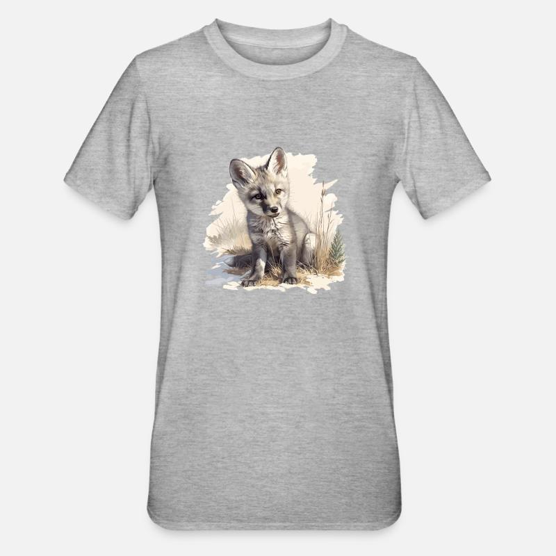 Graufüchse Graufuchs - Unisex Polycotton T-Shirt - Grau meliert
