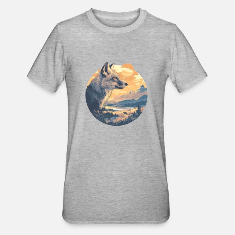 Graufüchse Graufuchs - Unisex Polycotton T-Shirt - Grau meliert