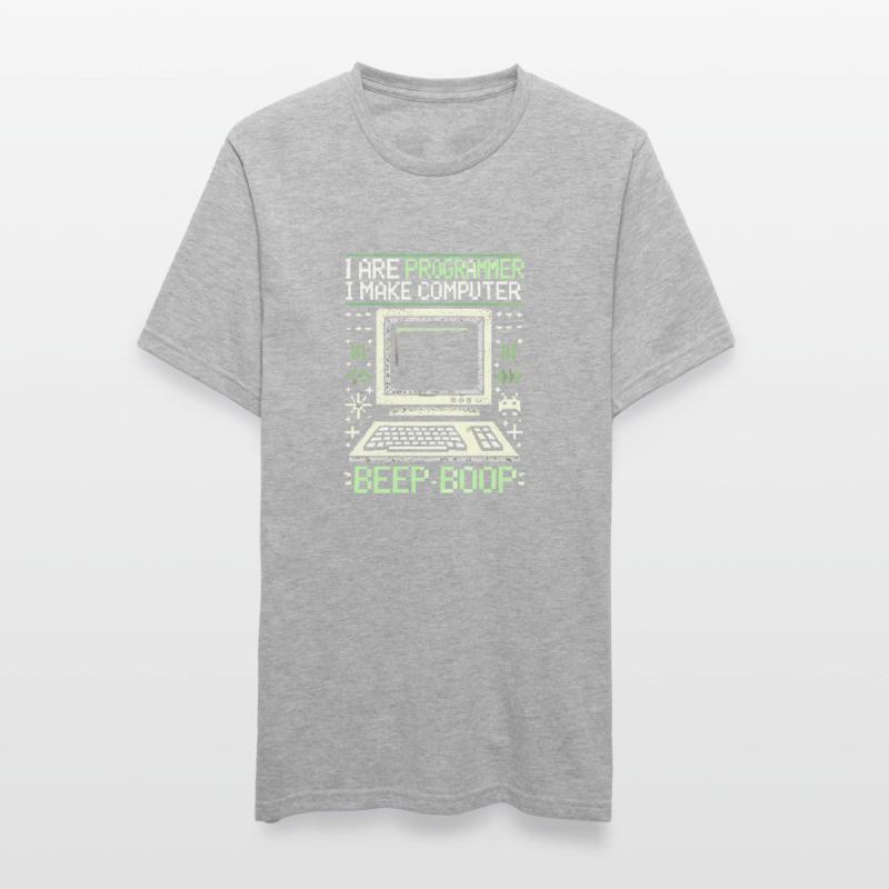 Ich bin Programmierer Ich mache Computer Piep Boop Unisex Polycotton T-Shirt