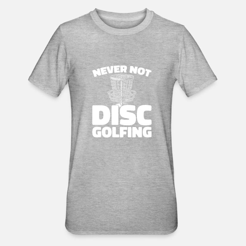 Frisbee Golf Disc Golf - Unisex Polycotton T-Shirt - heather grey