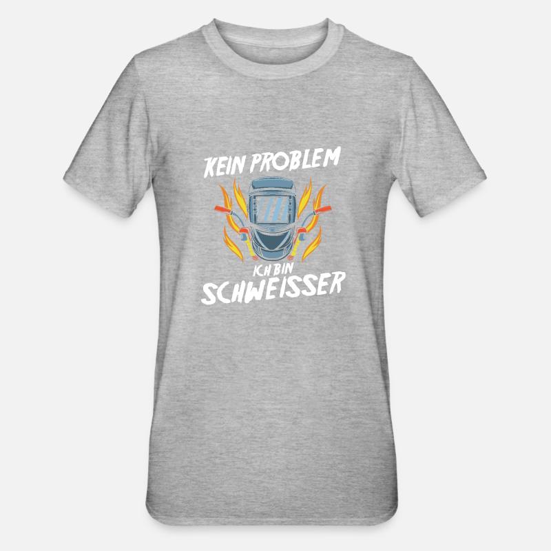 Soudage Soudeurs Soudeurs - T-shirt polycoton Unisexe - gris chiné