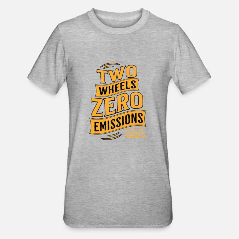 E-Bike E-Biker - T-shirt polycoton Unisexe - gris chiné