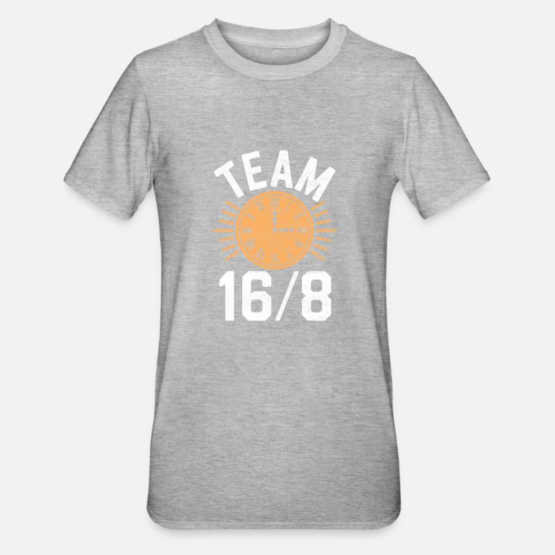 Intermittent fasting Intermittent fasting - Unisex Polycotton T-Shirt - heather grey