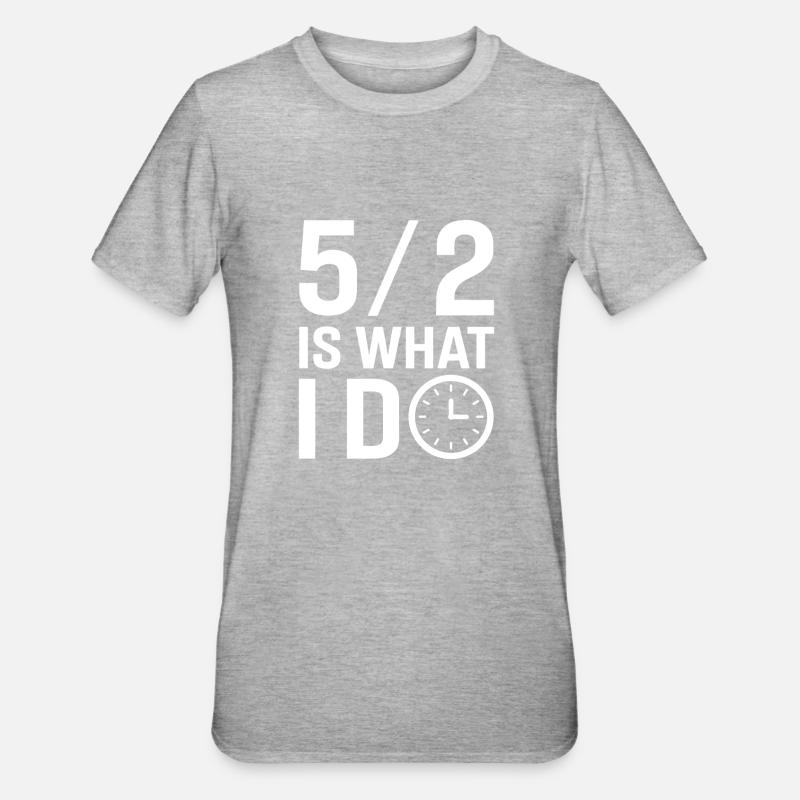 Intermittent fasting Intermittent fasting - Unisex Polycotton T-Shirt - heather grey