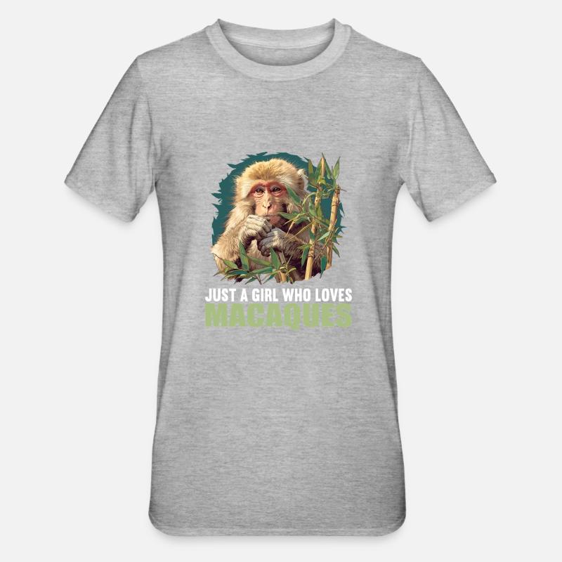 Macaque Macaque - T-shirt polycoton Unisexe - gris chiné