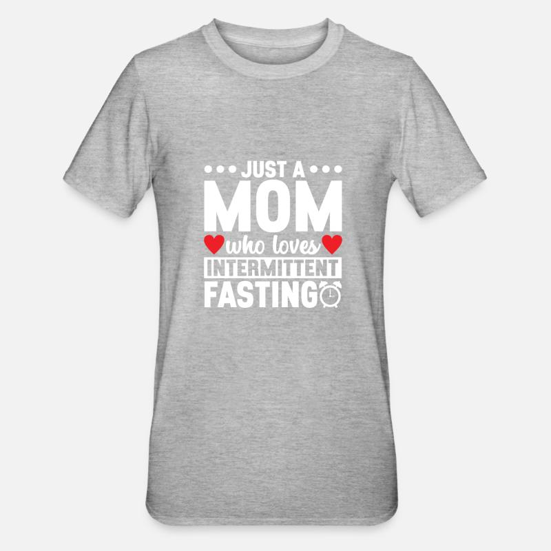 Intermittent fasting Intermittent fasting - Unisex Polycotton T-Shirt - heather grey