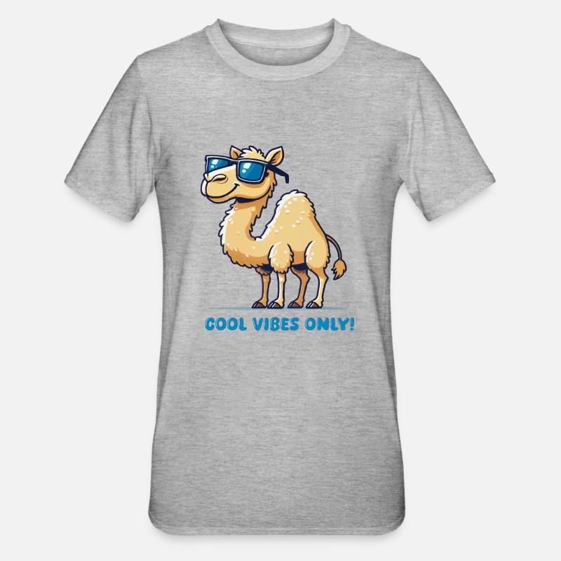 kamel sonnenbrille cool - Unisex Polycotton T-Shirt - Grau meliert