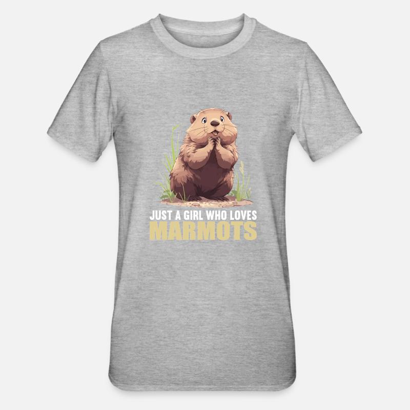Marmottes Marmottes - T-shirt polycoton Unisexe - gris chiné