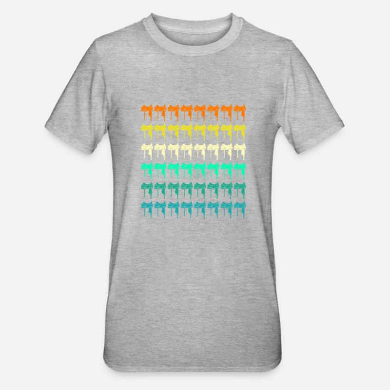 Cheval - T-shirt polycoton Unisexe - gris chiné