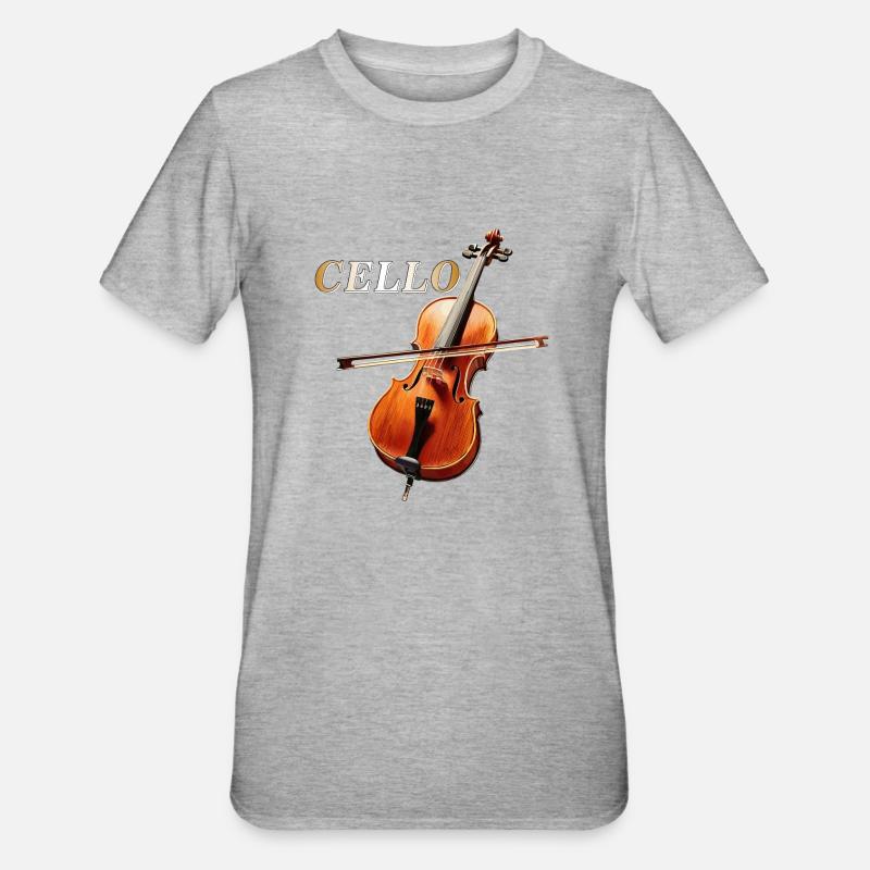 VIOLONCELLE - T-shirt polycoton Unisexe - gris chiné