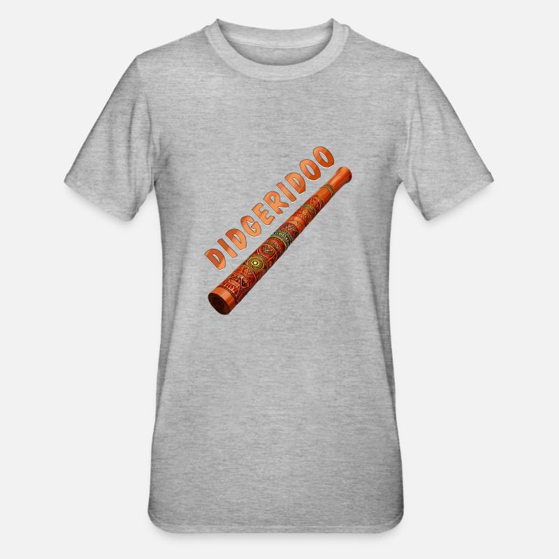 DIDGERIDOO - T-shirt polycoton Unisexe - gris chiné