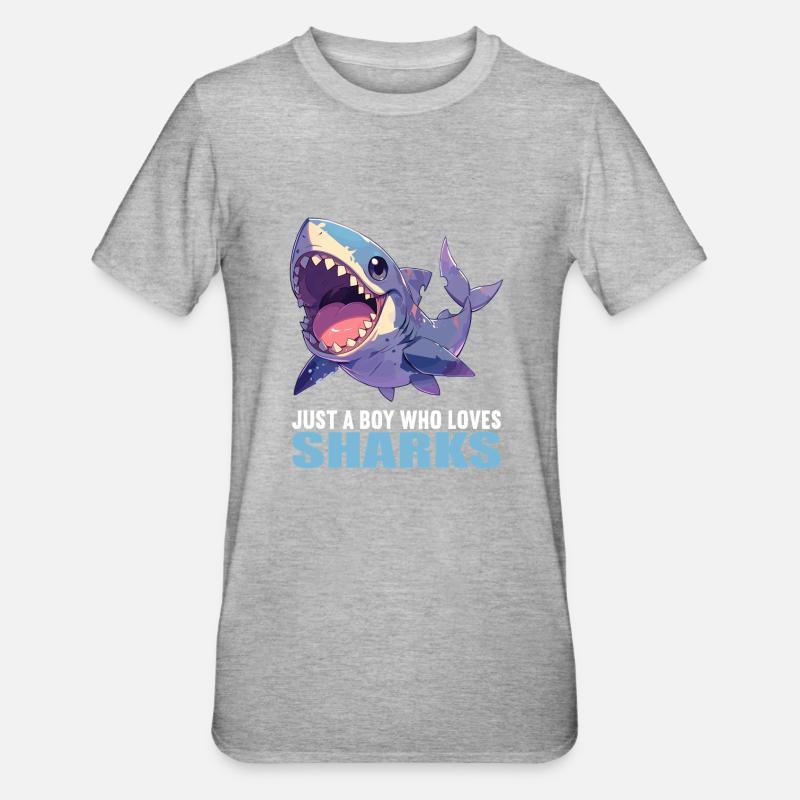 Requins Requin - T-shirt polycoton Unisexe - gris chiné