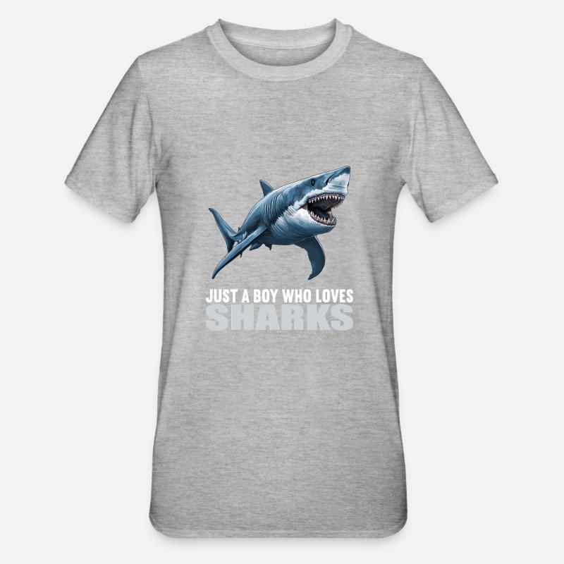 Requins Requin - T-shirt polycoton Unisexe - gris chiné