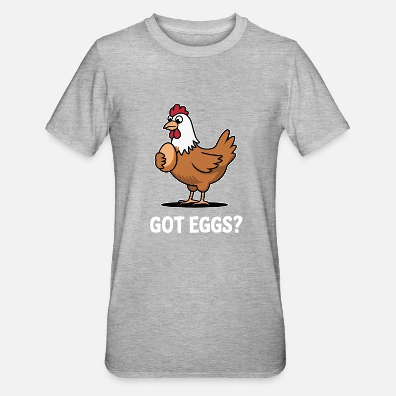 Poulets Poulets - T-shirt polycoton Unisexe - gris chiné