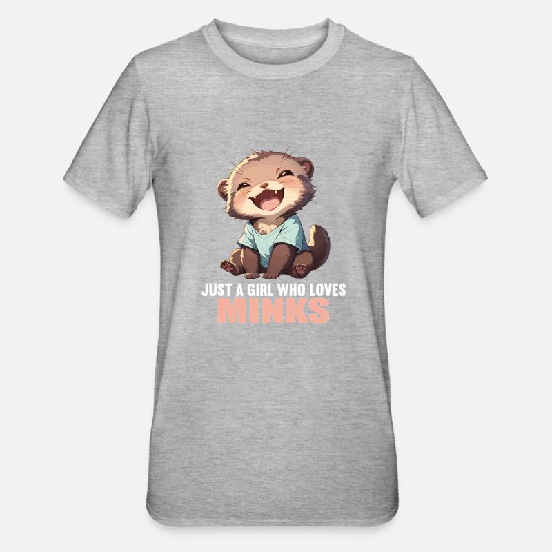 Nerze Nerz - Unisex Polycotton T-Shirt - Grau meliert