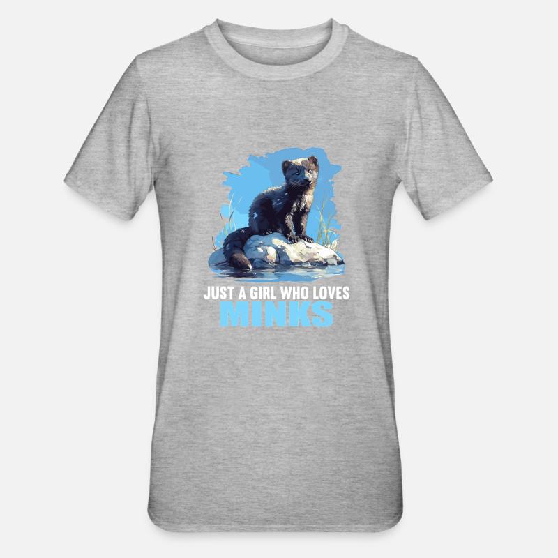 Nerze Nerz - Unisex Polycotton T-Shirt - Grau meliert