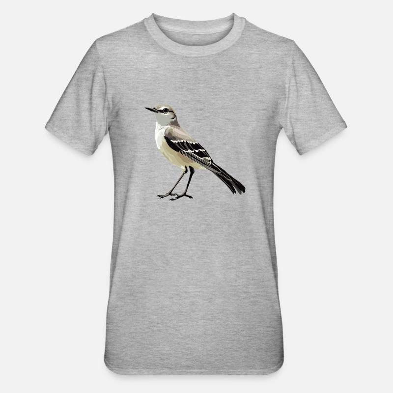 Oiseaux moqueurs Oiseaux moqueurs - T-shirt polycoton Unisexe - gris chiné