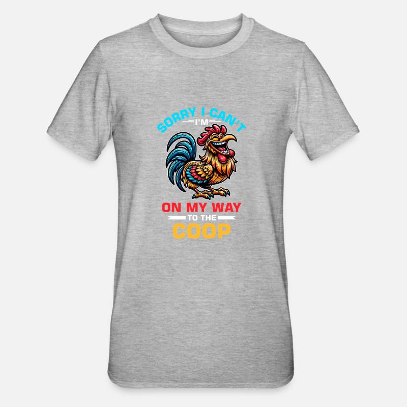 Poulets Poulets - T-shirt polycoton Unisexe - gris chiné