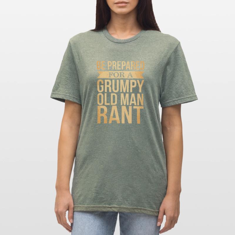 Grumpy Old Man Grumpy Unisex Polycotton T-Shirt