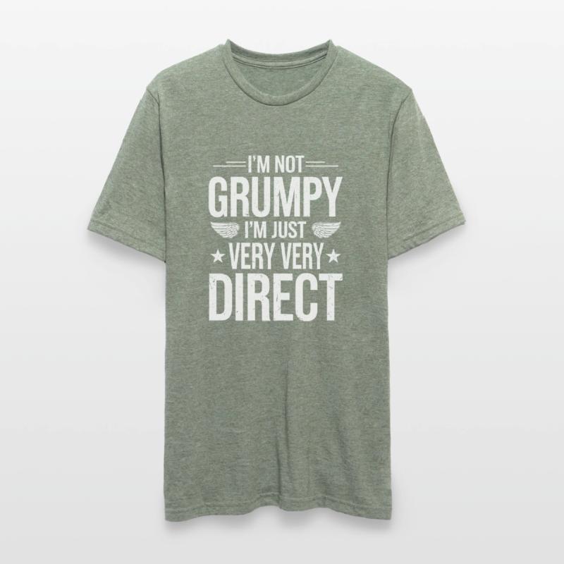 Grumpy Old Man Grumpy Unisex Polycotton T-Shirt