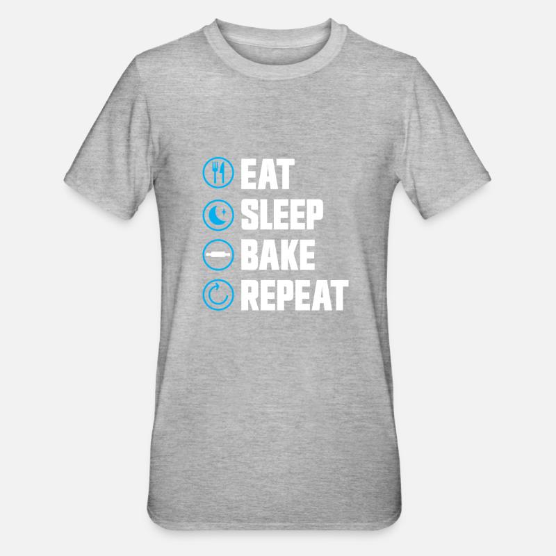 Baking Bakery Baker - Unisex Polycotton T-Shirt - heather grey