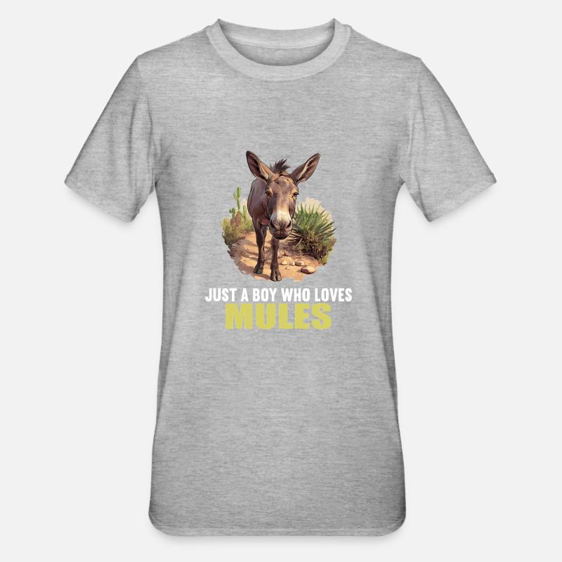 Mules Mule - T-shirt polycoton Unisexe - gris chiné