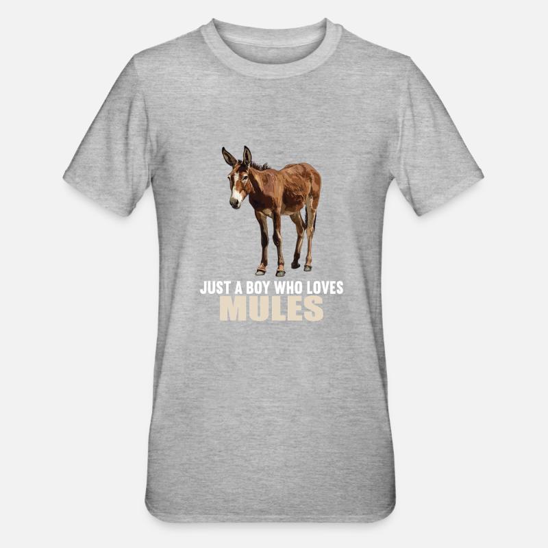 Mules Mule - T-shirt polycoton Unisexe - gris chiné