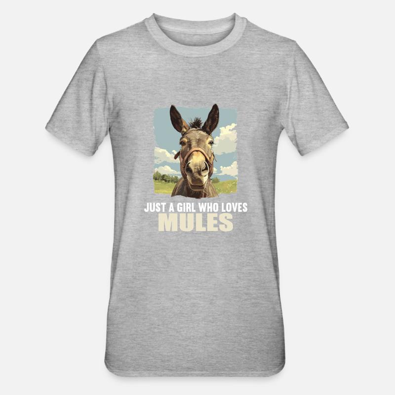 Mules Mule - T-shirt polycoton Unisexe - gris chiné