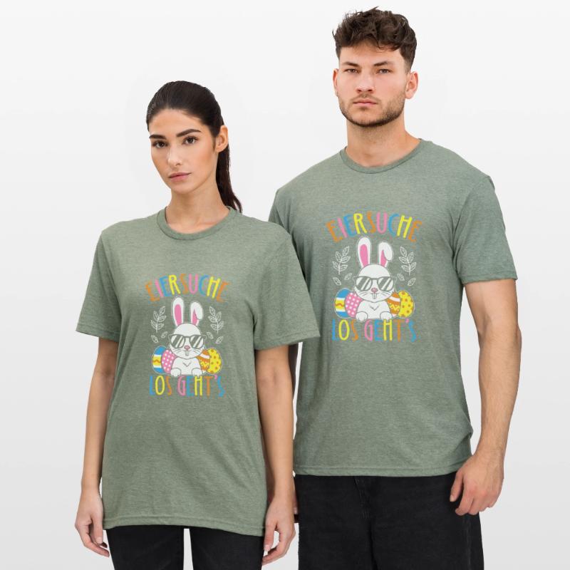 Egg Hunt Let's Go Easter Easter Bunny Easter Eggs Unisex Polycotton T-Shirt