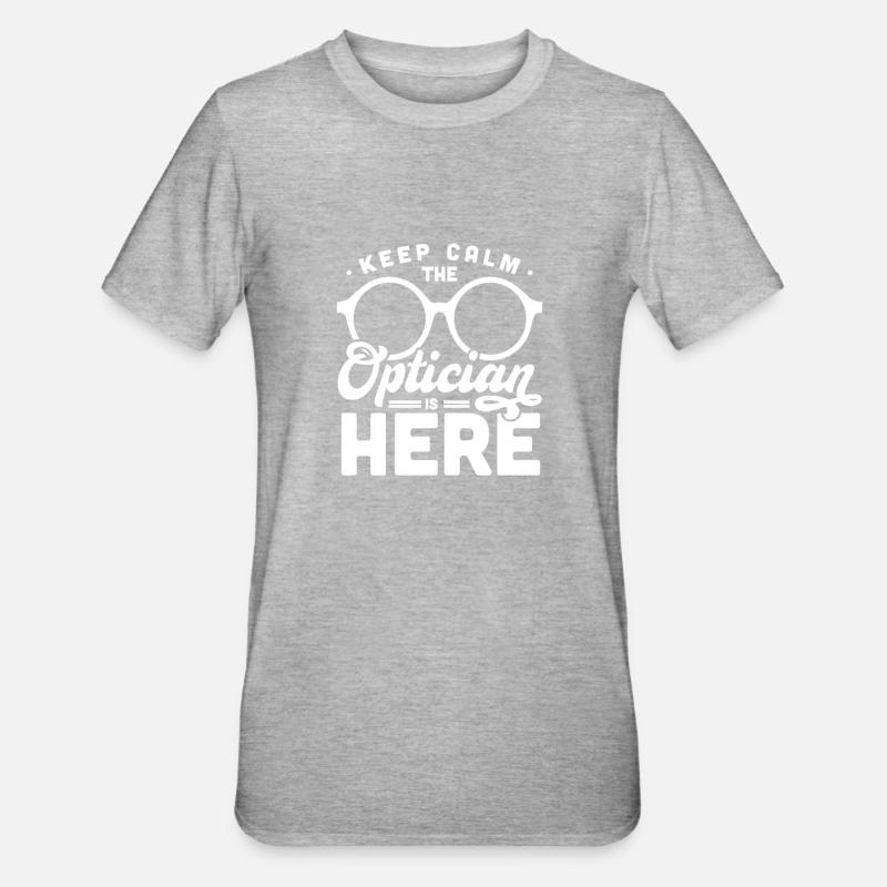 Optican optométriste - T-shirt polycoton Unisexe - gris chiné