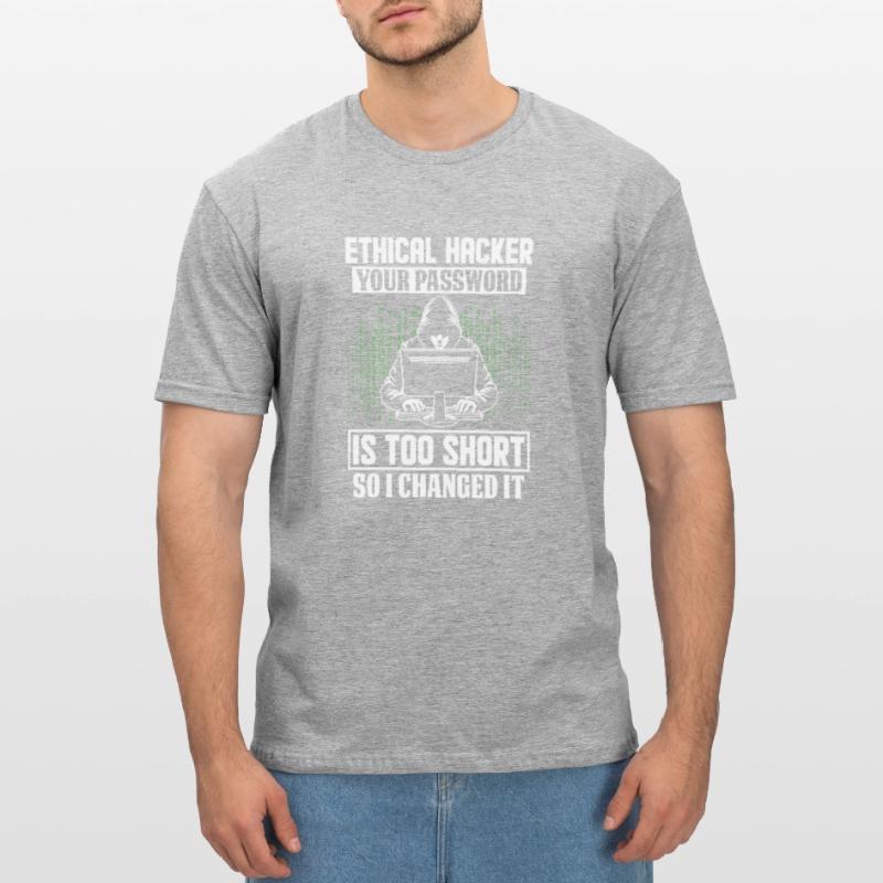 Ethischer Hacker Cyber Security Code Cracker Lustig Unisex Polycotton T-Shirt