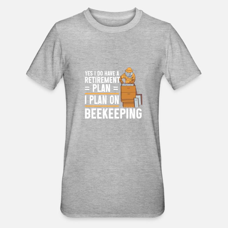 Beekeeping Bees Beekeeper - Unisex Polycotton T-Shirt - heather grey
