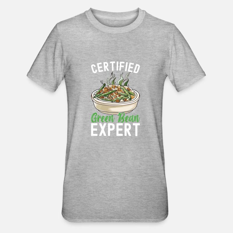 Casserole de haricots verts - T-shirt polycoton Unisexe - gris chiné