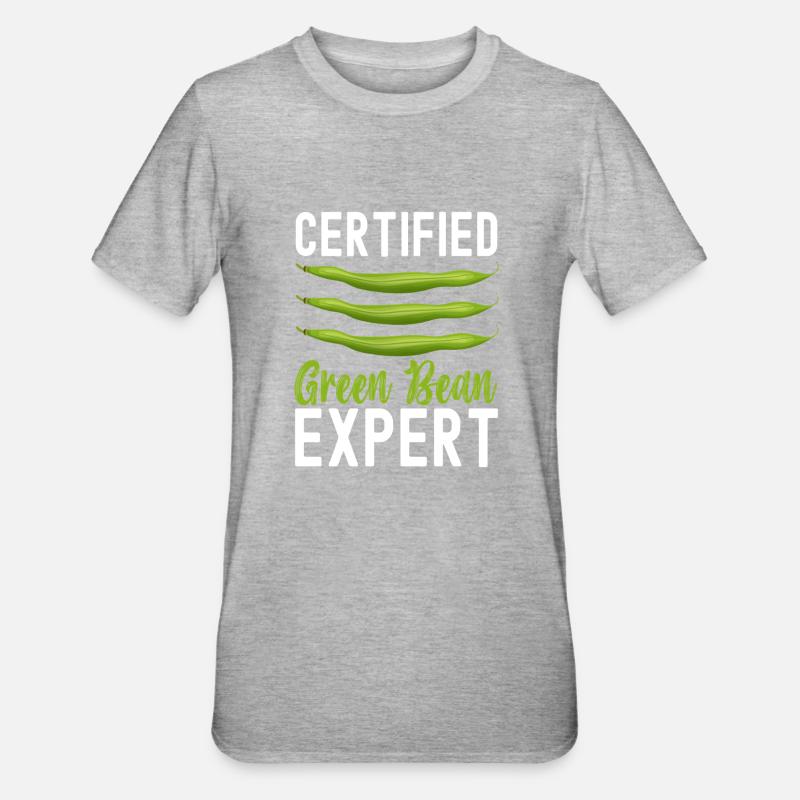 Casserole de haricots verts - T-shirt polycoton Unisexe - gris chiné