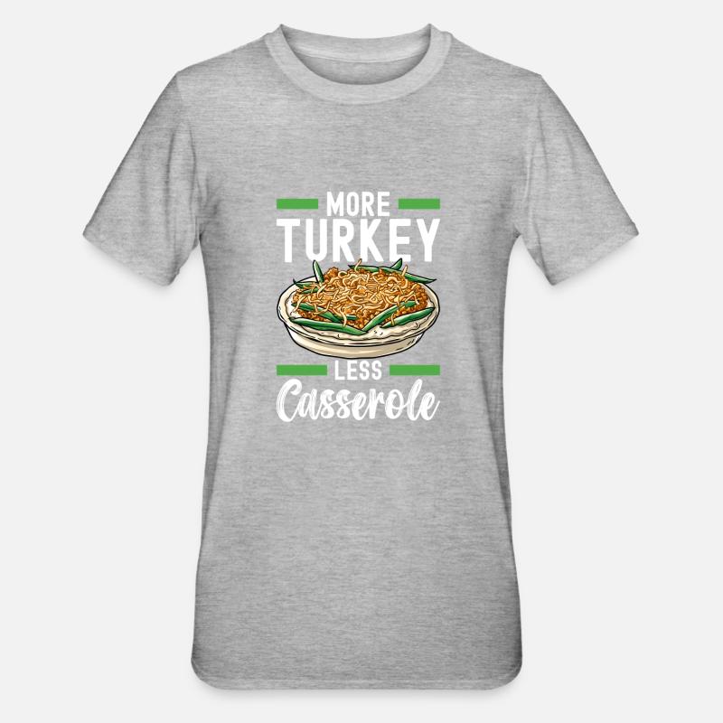Casserole de haricots verts - T-shirt polycoton Unisexe - gris chiné