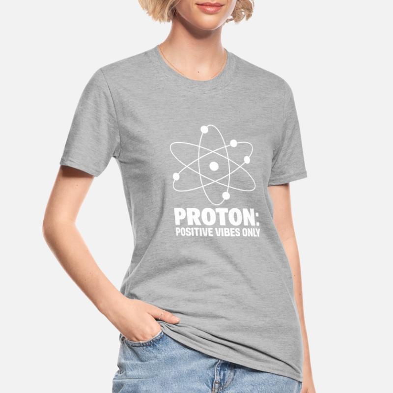 Conception d’atomes à vibrations positives de protons T-shirt polycoton Unisexe
