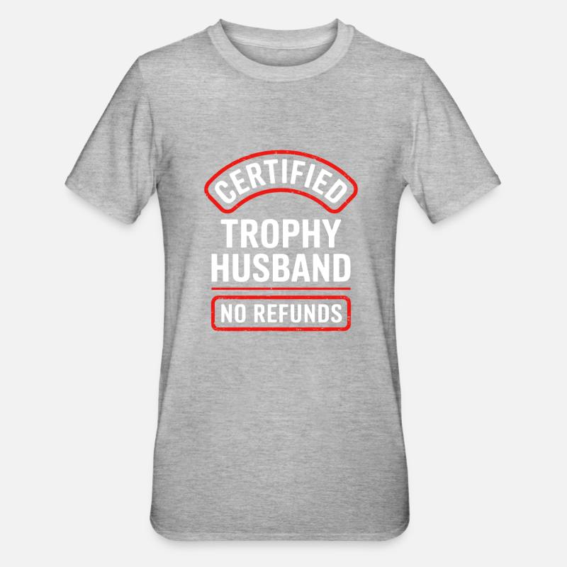 Ehemann - Unisex Polycotton T-Shirt - Grau meliert