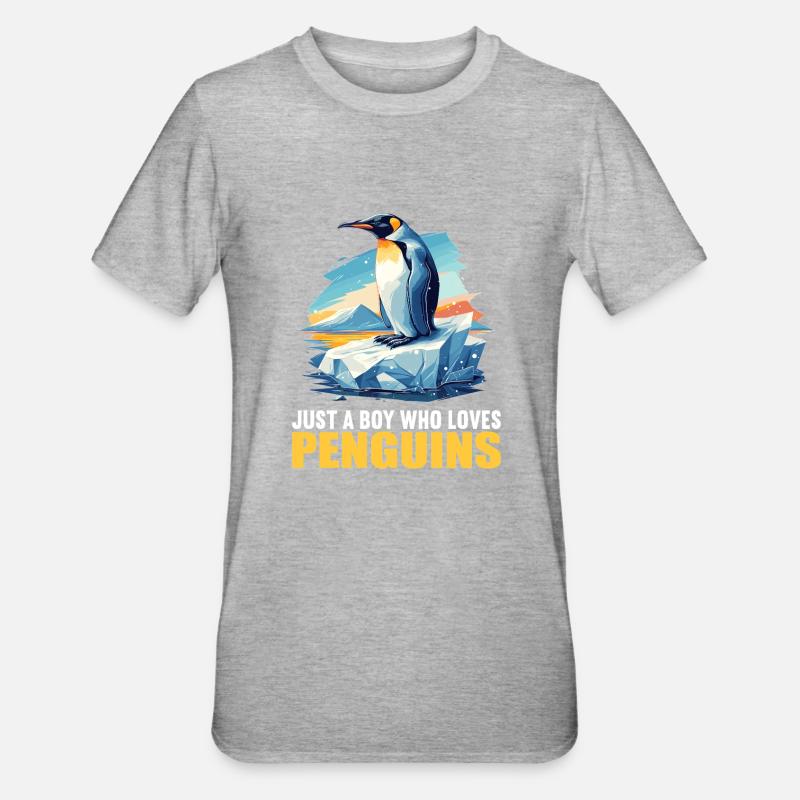 Pingouins Pingouin - T-shirt polycoton Unisexe - gris chiné