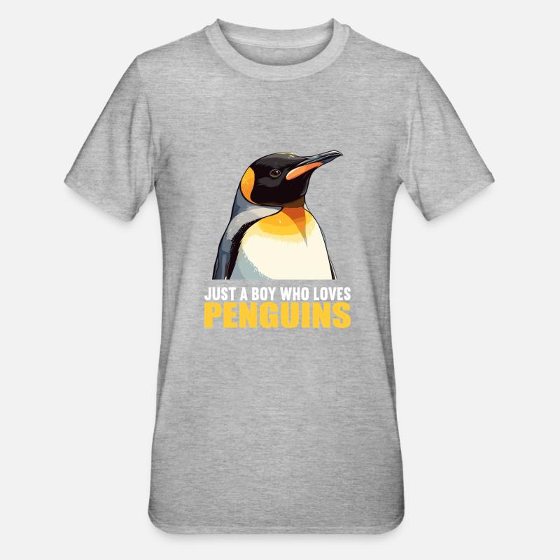 Pingouins Pingouin - T-shirt polycoton Unisexe - gris chiné
