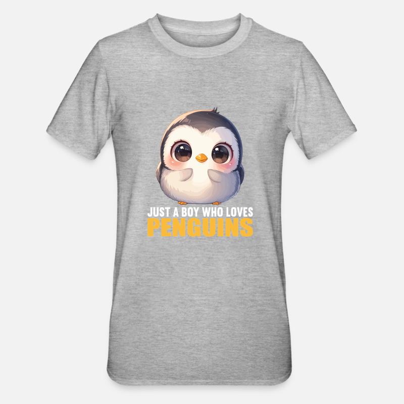 Pingouins Pingouin - T-shirt polycoton Unisexe - gris chiné