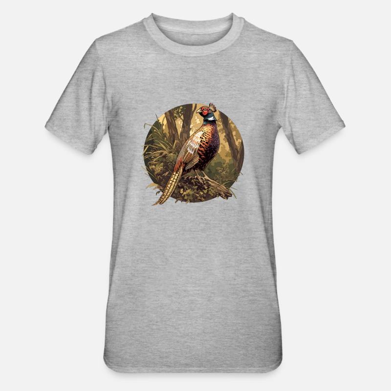 Faisans Faisan - T-shirt polycoton Unisexe - gris chiné