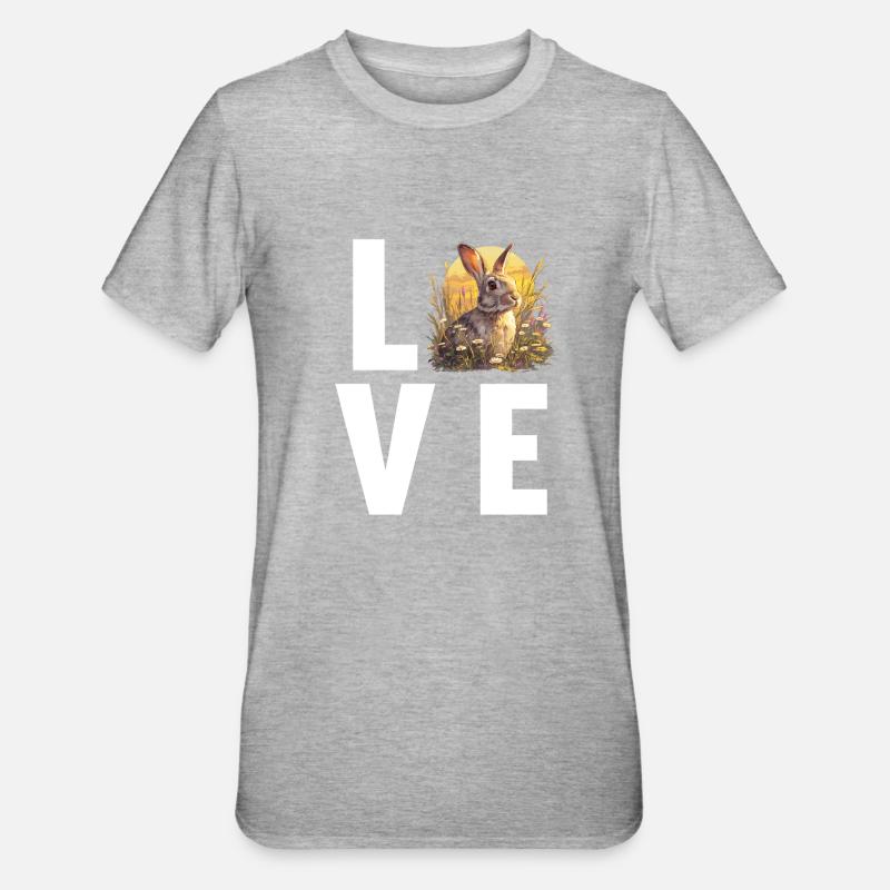Lapin Lapin - T-shirt polycoton Unisexe - gris chiné