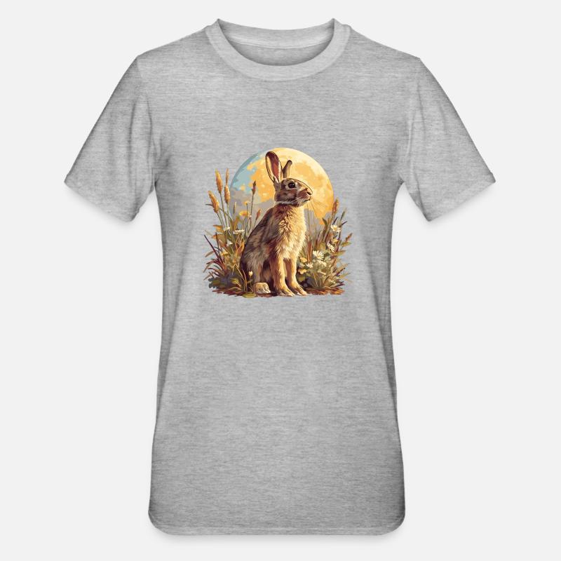 Lapin Lapin - T-shirt polycoton Unisexe - gris chiné