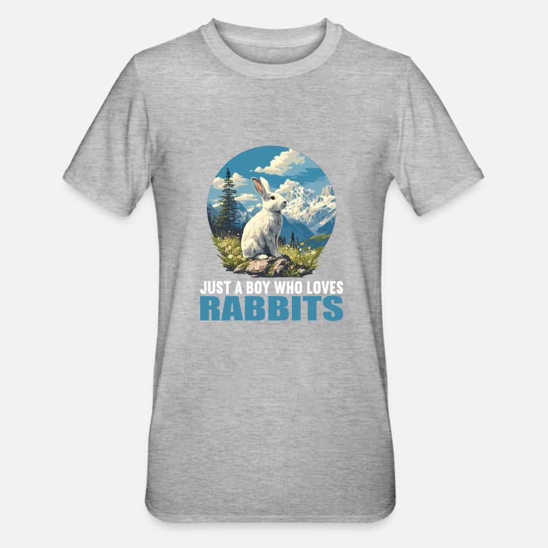 Lapin Lapin - T-shirt polycoton Unisexe - gris chiné