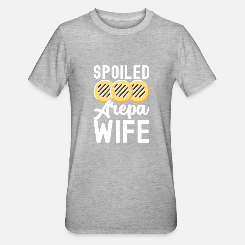 Arepas vénézuélienne - T-shirt polycoton Unisexe - gris chiné